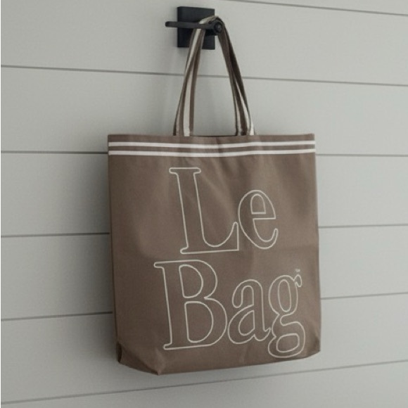 Le Bag Tote - Tan and white - Picture 1 of 9